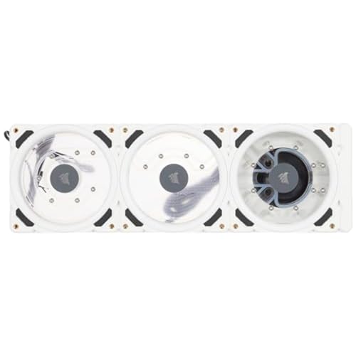 Corsair Hydro X Series XD7 RGB Pumpen-/Ausgleichsbehälter-Kombination (360-mm-Verteilerplattensystem, D5 PWM-Pumpe, 140-ml-Behälter, 36 Einzeln Ansteuerbare RGB-LEDs, Temperatursensor) Weiß