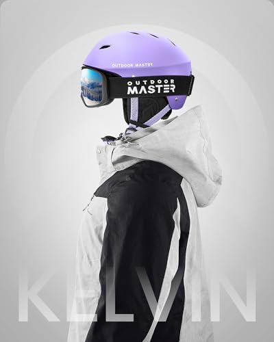 Image of OutdoorMaster Kelvin Ski Helmet - Snowboard Helmet for Men, Women & Youth | Ski & Snowboard Use,Fits Men,Women & Youth,ASTM Certified Impact Protection,Adjustable Ventilation
