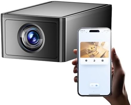 Smart Wifi Security Cameras, Indoor Motion Detection Camera with Real-Time Alerts, Black, Remote Access Video Monitoring System for Apartment, Garage, Elderly, Baby Room, House