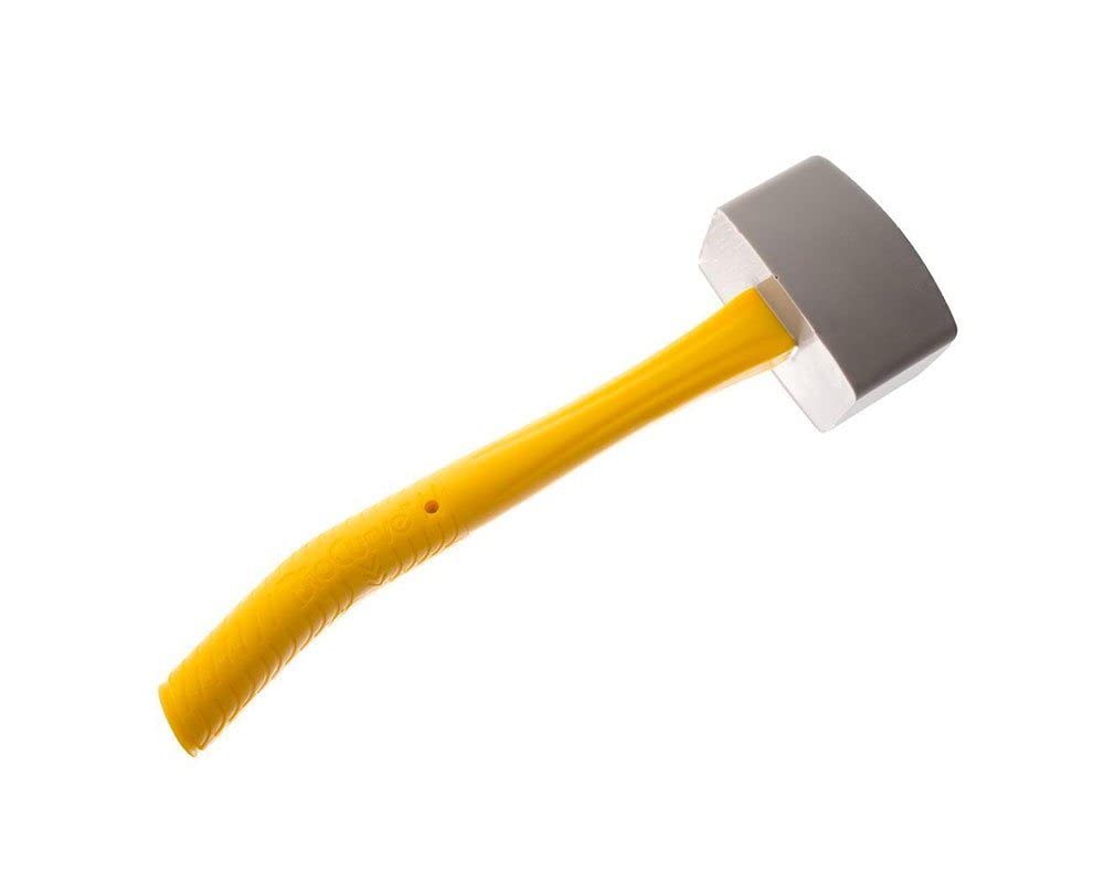Impacto 30000000000 Ergonomic Soft Head Mallet, Yellow/Grey