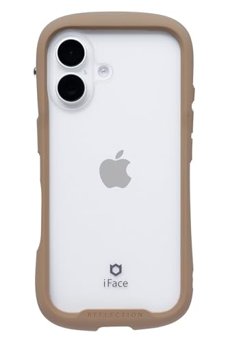 【Amazon.co.jp 限定】iFace Reflection iPhone 16 ケース クリア 強化ガラス (ベージュ)【エコPKG】【 iphone16 ケース アイフォン16 カバー スマホケース 透明 耐衝撃 ストラップホール付き クリアケース 】