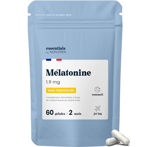Novoma Mélatonine 1.9mg, 60 Gélules Végétales