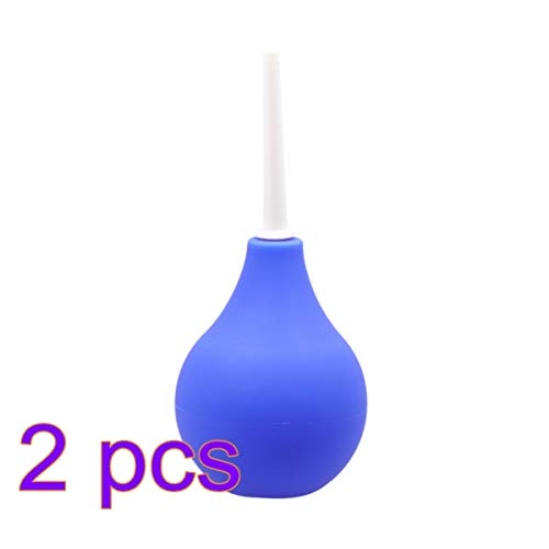 Amosfun Lâmpada anal para irrigador anal, 2 peças, ducha anal, macia, lisa, para enema, 160 ml
