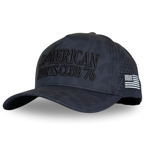 Image of CITRUSY Athletic Trucker Golf Hat | Performance Mens 5 Panel Cap | Cool Breathable Waterproof Workout Running Snapback
