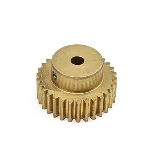 Pignon à dents droites en laiton module 0.7 avec 97 dents et alésage 13mm