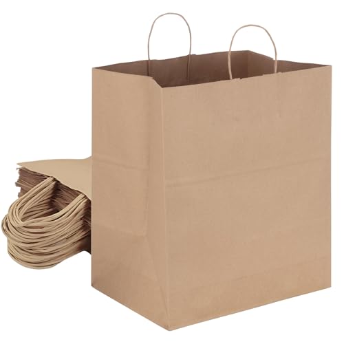 Duro Bag Super Royal Dubl Life Shopping Bag 65# Recycled Kraft FSC (200 Bags.)