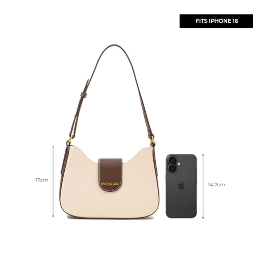 Image of Miraggio Zoya Shoulder Bag For Women | Stylish Structured Shoulder Bag