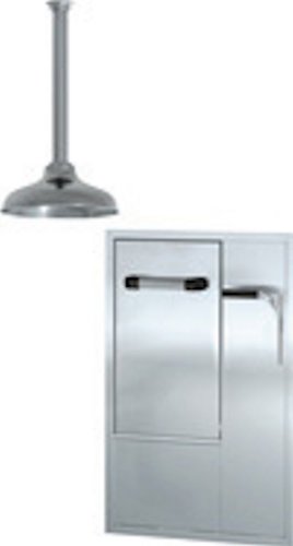 Eyewash Station, Wall MNT, Plastic, 15-1/2W