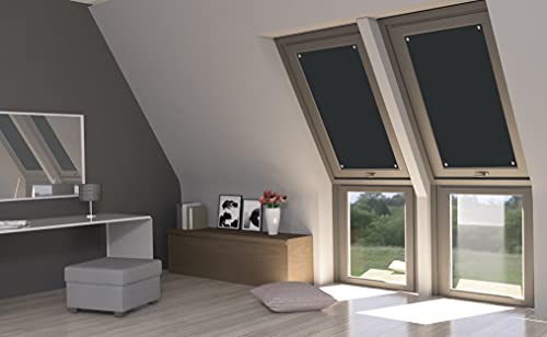 Verdunkelungsrollo Rollmayer für Dachfenster mit Thermo-Beschichtung