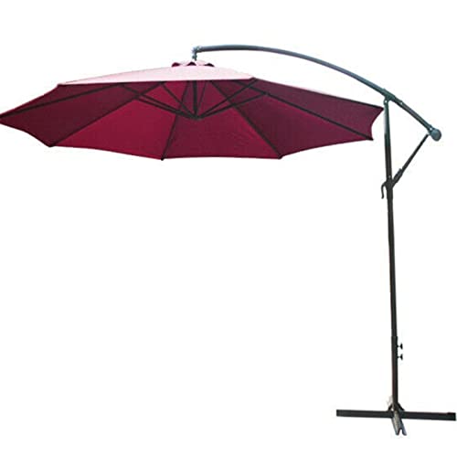 Parasol voladizo vino rojo CLSDRZC para crear rincones de frescor en su terraza