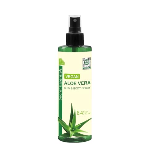 Aloe Vera Spray Vegan | KOSMETIKANALYSE: SEHR GUT | Natürlich & für Haut Haare & Körper | 250ml Premium Qualität - aus ECHTEM SAFT NICHT PULVER