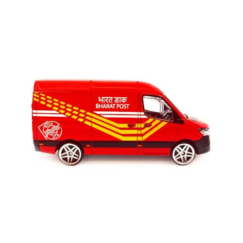 Image of CENTY Post Delivery Van Metal Die-Cast Toy for 3Y+ Red Colour