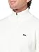 Lacoste Men's Ribbed Knit Zipped Golf Sweater, Flour, Large