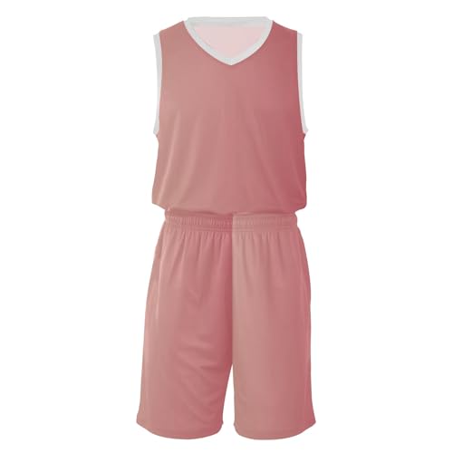 Red Gradient Youth Basketball Jersey Sportswear Boys' Youth Match-up Basketball Jersey Youth Kids Jersey Set