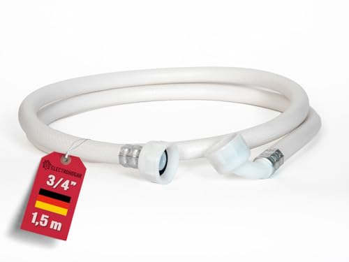 Waschmaschinen Zulaufschlauch 1 5M für Waschmaschine und Geschirrspüler Universalschlauch Wasserzulauf mit Standardgewinde Flexibler Wasserschlauch Kompatibel mit Bosch Siemens Miele