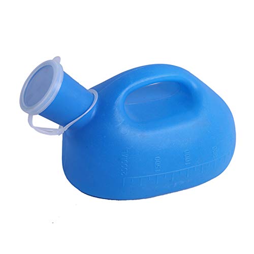 YNGJUENCP 2000ml Male Urinal,Male Urinal Bottles with Lid,Male Portable Urinal Pee Bottles Home Urinal Potty for Men(Blue)(Size:4pcs)