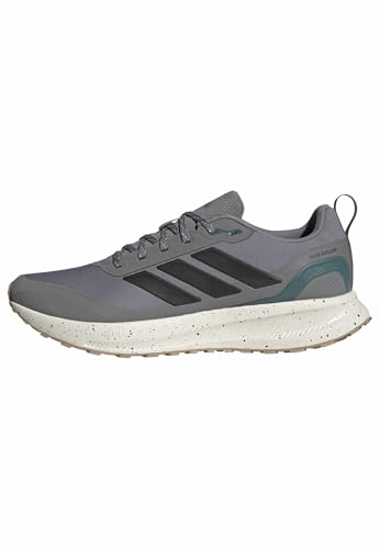 adidas Herren RUNFALCON 5 TR Running Shoes Laufschuhe, Grey Three/core Black/preloved Teal, 43 1/3 EU