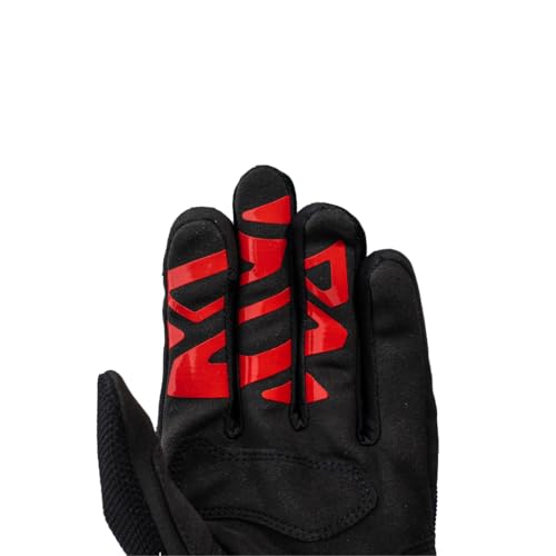 Image of Raida Avantur 2.0 Motorcycle Gloves | Vegan Friendly | Enhanced Knuckle Protection | Touchscreen Compatible | Lightweight & Comfortable | Ideal for Daily Commute & Weekend Rides (Red, M)