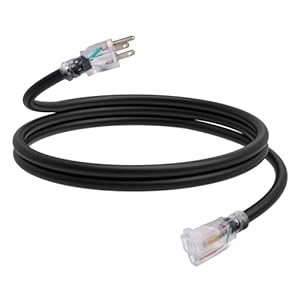 EP Beleuchtetes Outdoor-Verlängerungskabel 1,8 m 12/3 SJTW