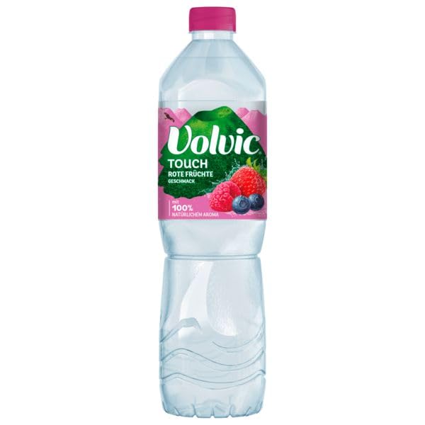 Volvic Touch Rote Früchte aromatisiertes Wasser, 12er Pack (12 x 1.5 l) EINWEG
