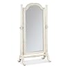 Hooker furniture americana wood framed floor mirror in white  urban country home decor