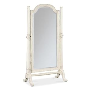 Hooker furniture americana wood framed floor mirror in white  urban country home decor