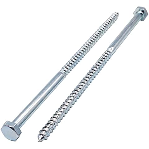 SKIR'CO DIN 571 Verzinkter Stahl Sechskantkopf Holzschrauben M10 x 240 mm Cover