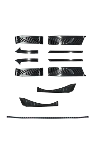 サムライプロデュース アルファード ヴェルファイア 40系 対応 サイドステップ & ラゲッジ スカッフプレート & リアバンパーステップガード 保護パーツセット ブラックヘアライン