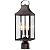 18.62'' Dusk to Dawn Post Light Outdoor, Large 3-Light Lamp Post Light Fixture, Modern Pillar Outside Lighting Waterproof Post Lantern Lamp Outdoor Post Light Fixtures Pole Lights for Porch, Brown