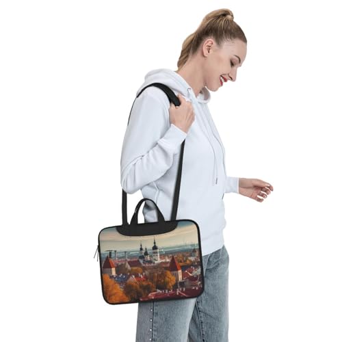 Bolsa para Laptop KHiry Estilo Messenger Negra miniatura 7