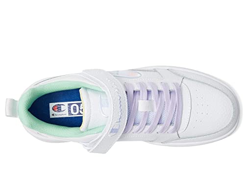 Champion Girl's Drome Lo (Big Kid) White/Pastel Multi 6 Big Kid M2