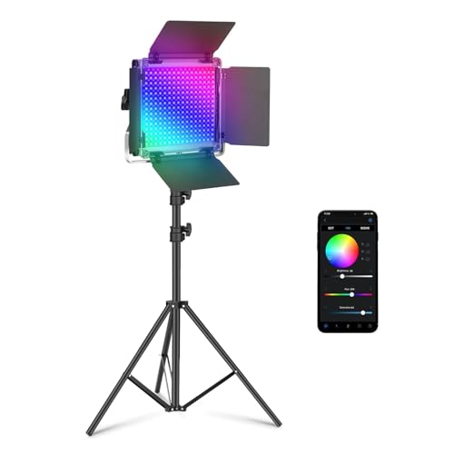 NEEWER 660 PRO II RGB LEDrfICg BepCg X^ht APP 50W 360°tJ[ 1% Px CRI97+ 7000lux/0.5m 3200K-5600K o[hAt X^WIƖ//