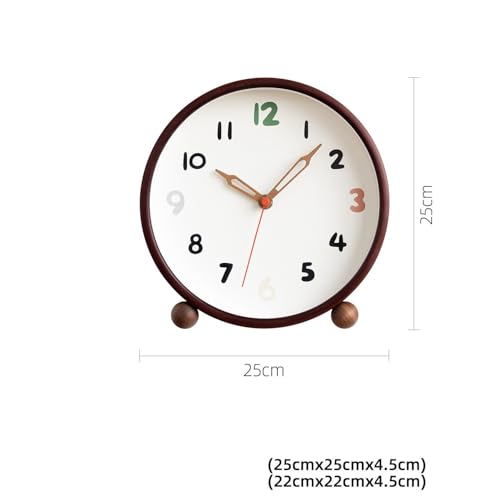 Reloj de madera maciza de 10 pulgadas para decoración de sala de estar tradicional 3