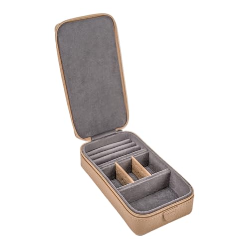 Boîte à bijoux Windrose Marvella camel coffret de rangement compact - 4
