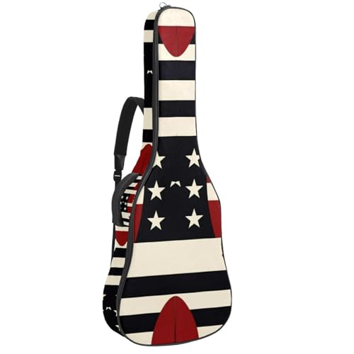 Sac de transport pour guitare acoustique contre la pluie avec double poche de rangement