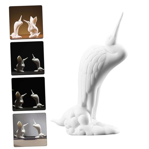 Grue en céramique blanche pour décorer une table basse moderne - 5