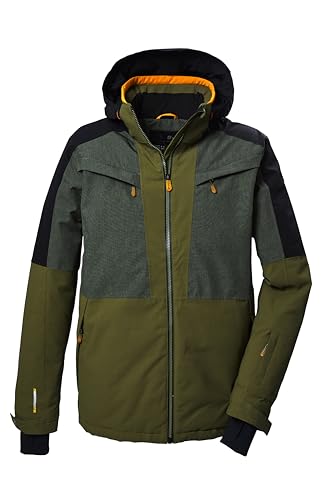 killtec Herren Skijacke/Funktionsjacke mit abzippbarer Kapuze und Schneefang KSW 407 MN SKI JCKT, mud, M, 41959-000