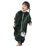 Generisch Winter Flanell Schlafsack für Mädchen als gemütlicher Kinderpyjama im beliebten Jumpsuit Design für kühle Tage