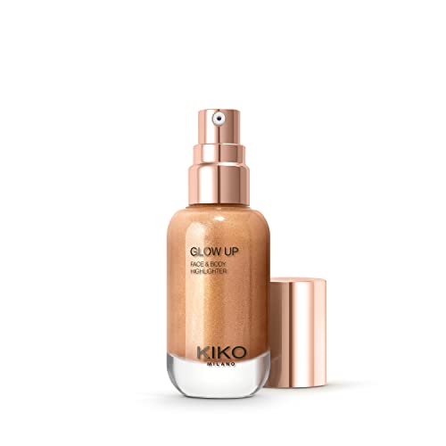KIKO Milano Glow Up Face And Body Highlighter 02 | Flüssig-Highlighter Mit Metallic-Finish Ohne Abfärben