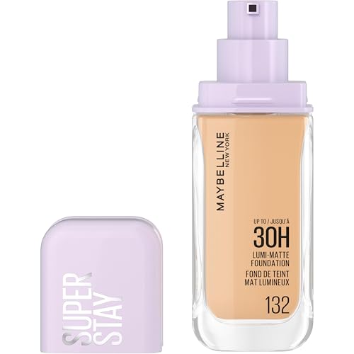 Maybelline New York - Fond de Teint Liquide Longue Tenue - Ultra-Résistant - Fini Mat Lumineux - Enrichi en Acides Aminés - Tous les Types de Peau - Superstay 30H...