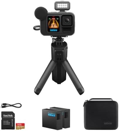 GoPro HERO13 Creator Edition Video Action Camera (Black)5.3K 27MP Volta Kit