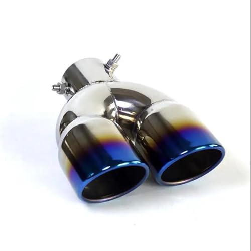 Embout tuyau d'échappement universel bleu pour embellir la sortie de voiture