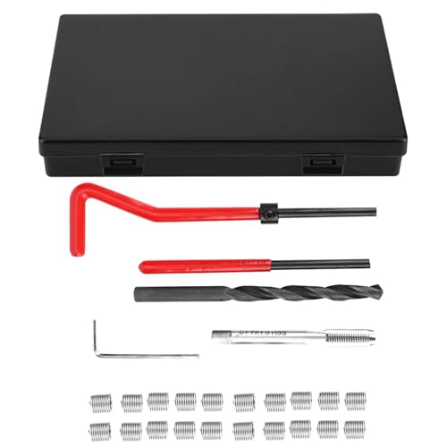 CHAVE DE BROCA TORCIDA DE AÇO INOXIDÁVEL KIT DE REPARO DE ROSCA FERRAMENTA DE INSERÇÃO M7 X 1 INTERR