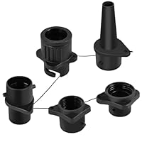 Sup Ventil Adapter, Aufblasbarer Adapter, Pumpenadapter mit 4 Gasdüse für Schlauchboote, Tragbarer Sup Ventiladapter, Sup Pumpe Adapter für Kompressor, Stand Up Paddle Board, Aufblasbares Boot, Kajak