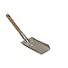 Kamino-Flam 333010 Paletta Camino con Manico in Legno per Carbone, Argento, 38x10.5x6.5 cm