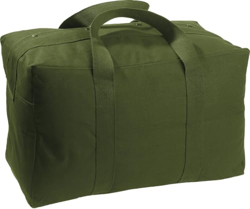 Tactical Parachute Cargo Bag LARGE Cotton Canvas Carry Bag, 24