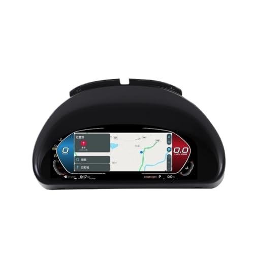 Tablero digital para BMW E46 con CarPlay integrado y mapas interactivos en pantalla LCD