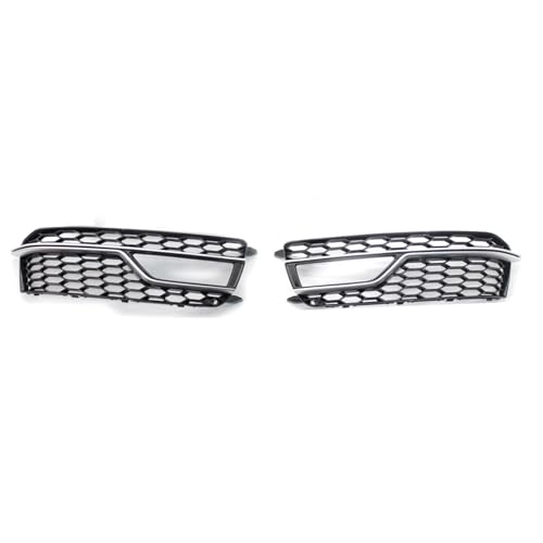 Grille de phare antibrouillard look SLine en finition chrome black pour pare-chocs S5 A5 2013-2016