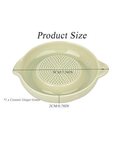 Image of Garlic Grater Plate, Efficient Kitchen Tool Ceramic Grater Plate, Ginger Grater Plate Suitable for Quickly Grind Garlic to Prepare Meals