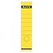 Produktbild Leitz Rückenschild selbstklebend für Standard- und Hartpappe-Ordner, 100 Stück, 80 mm Rückenbreite, Langes und breites Format, 62 x 285 mm, Papier, gelb, 16401015
